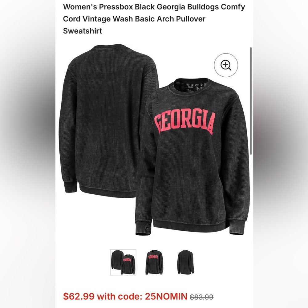 Georgia Red Sweatshirt - Picture 2 of 3